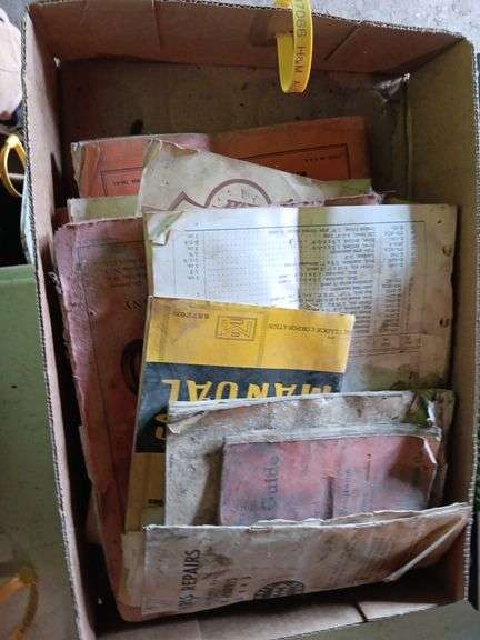 Assorted Vintage Tractor Manuals, Other Assorted M