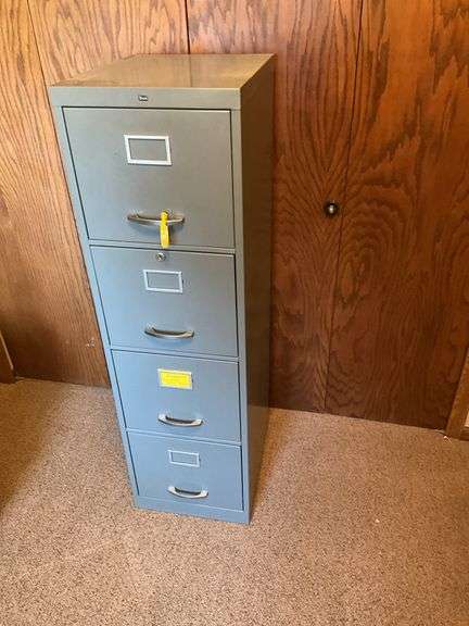 4 Drawer Metal File Cabinet - BUYER RESPONSIBLE FO