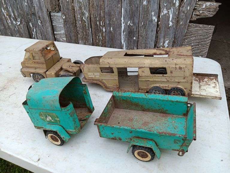 Structo Metal Truck And Trailer, Other Assorted St