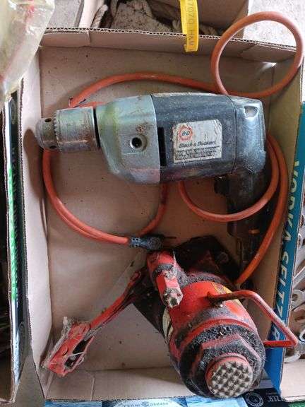 Black And Decker Corded Drill, 12 Ton Bottle Jack