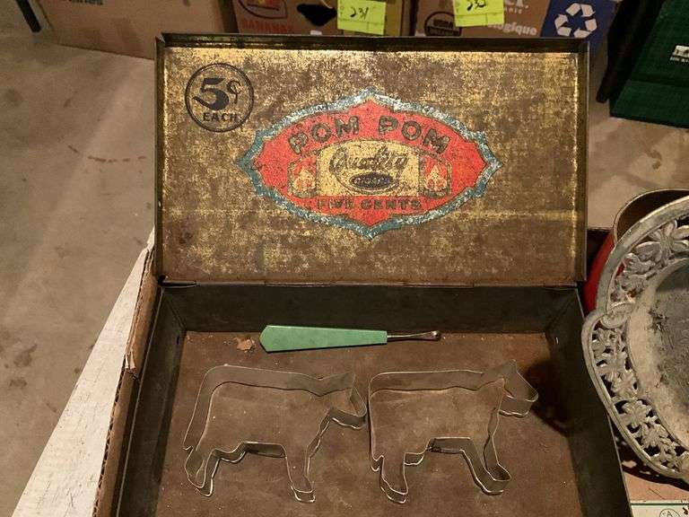 Quick Loader oil can , tins, cookie cutters