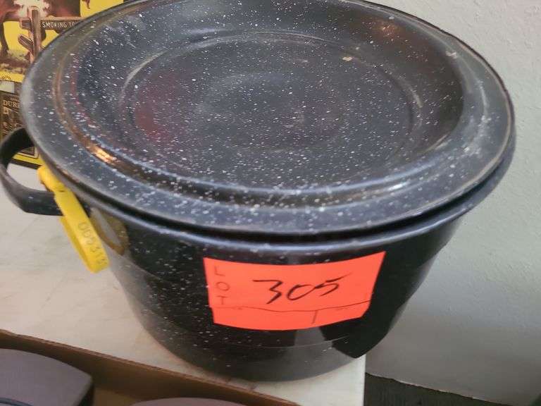 Water Bath canner with canning supplies
