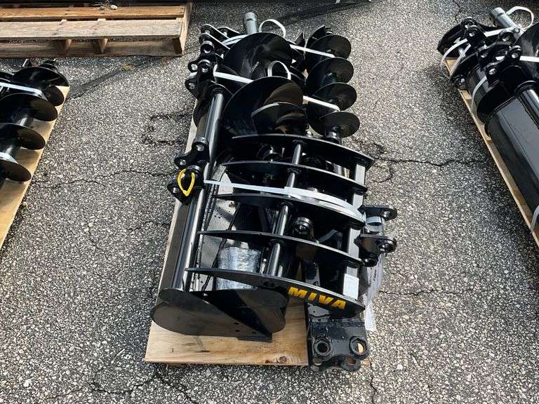 QTY (9) quick hitch, rake, ripper, Graber, auger,1 - Hamilton-Maring ...