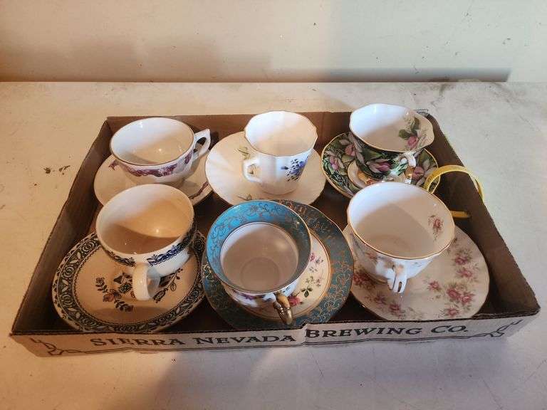 Assorted China Tea Cups And Plates