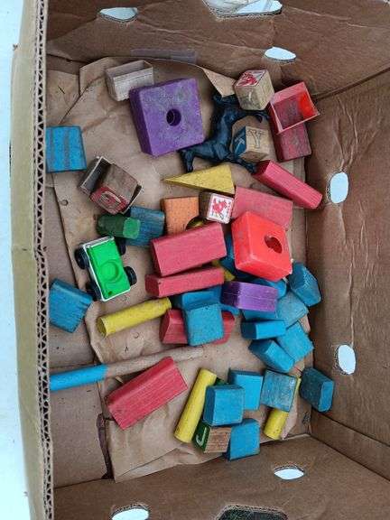 Assorted Fischer Price Barn Toys, Blocks, Golf Bal