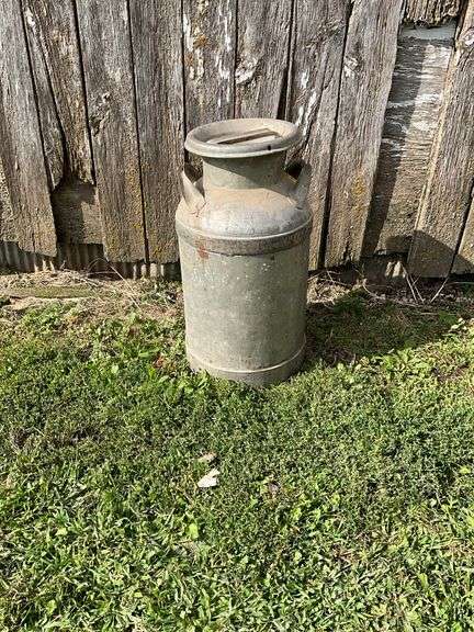 5 Gallon Milk Can, Arco Dairies advertising