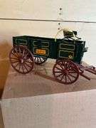 Die Cast John Deere High Wheeled Wagon, With Sprin