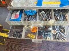 Hardware organizer with contents