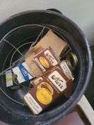 Water Bath canner with canning supplies