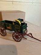 Die Cast John Deere High Wheeled Wagon, With Sprin