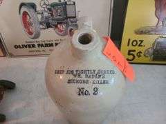 Vintage dome top jug with writing