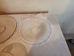 Clear Glass Bowl, (2) Clear Glass Serving Plates
