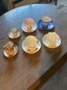 (6) Porcelain Cups Saucers