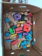 Assorted Fischer Price Barn Toys, Blocks, Golf Bal
