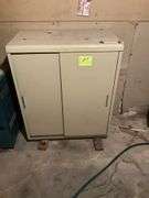 Metal Cabinet 34"X41"X18" Sliding Doors