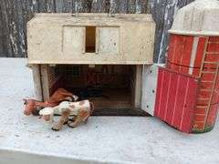 Assorted Fischer Price Barn Toys, Blocks, Golf Bal