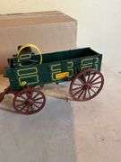 Die Cast John Deere High Wheeled Wagon, With Sprin