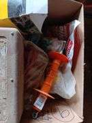 Fencing insulators, rope, gate handles, Meter-Man 