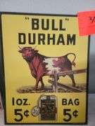 "Bull Duram" Tobacco metal sign