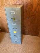 4 Drawer Metal File Cabinet - BUYER RESPONSIBLE FO