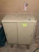 Metal Cabinet 34"X41"X18" Sliding Doors