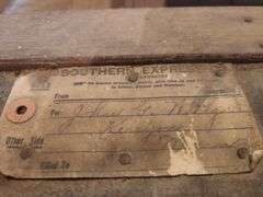 Vintage Wooden Chest, Leather Handles