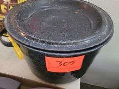 Water Bath canner with canning supplies