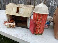 Assorted Fischer Price Barn Toys, Blocks, Golf Bal