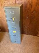 4 Drawer Metal File Cabinet - BUYER RESPONSIBLE FO