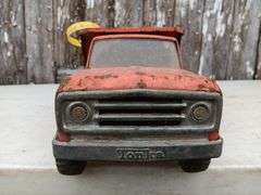 TONKA VINTAGE METAL DUMP TRUCK ORANGE