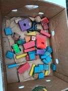 Assorted Fischer Price Barn Toys, Blocks, Golf Bal