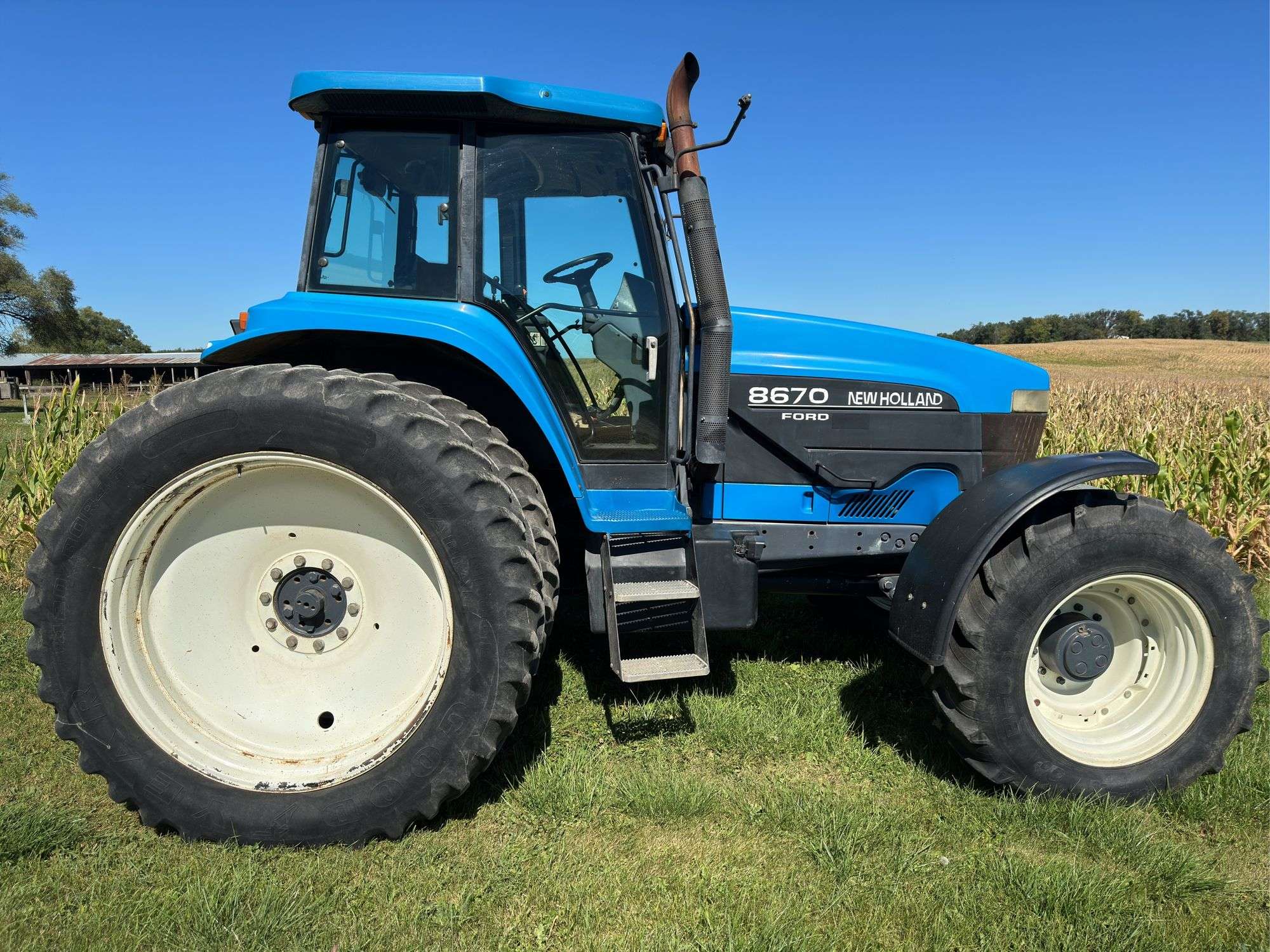 1998 Ford New Holland 8670 MFWD Tractor, 6338 Hour - Hamilton