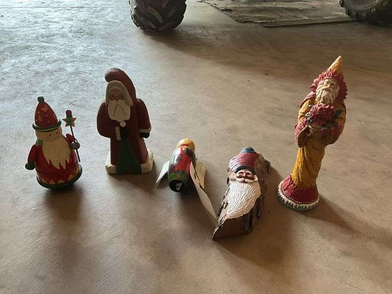 Santa ornaments , Santa and angel nesting doll (lo