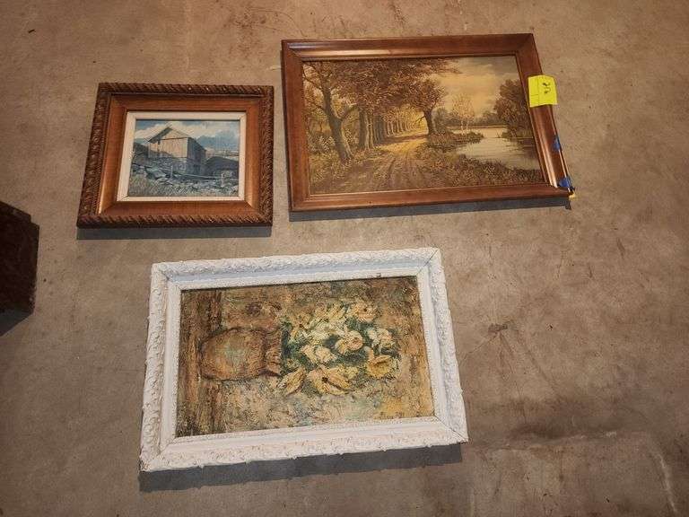 (3) Framed Prints