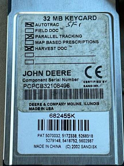 John Deere Brown Box Monitor with AutoTrac SF1 Card