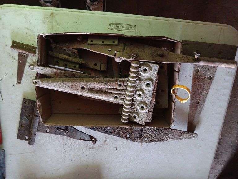 Assorted Vintage Metal Door Hinges