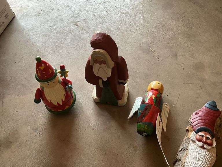 Santa ornaments , Santa and angel nesting doll (lo