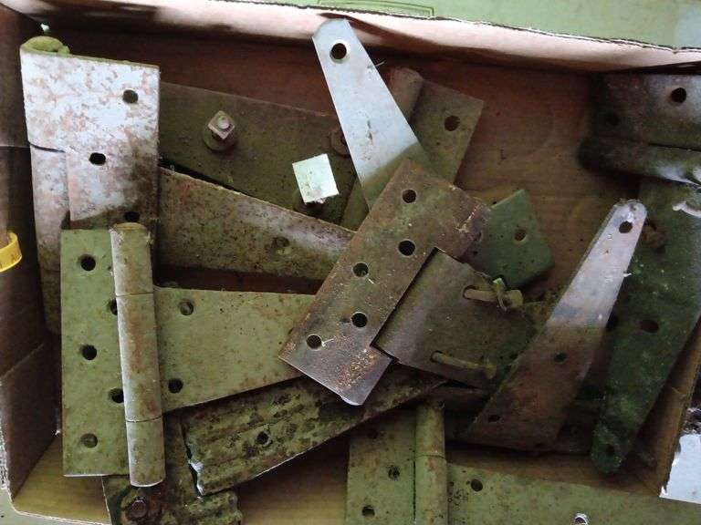 Assorted Vintage Metal Door Hinges