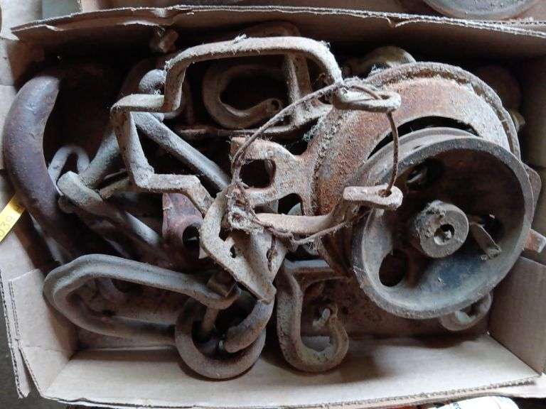 Assorted Vintage Clevises, Pullies