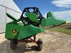 1996 John Deere 920 Bean Head, 20', Dual PTO, Poly Skids and Fingers, 3" Si