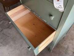 Vintage Wooden Four Drawer Dresser 17" x 28" x 42"