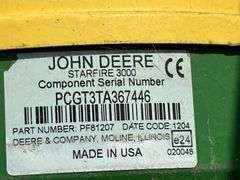 John Deere StarFire 3000 Globe Receiver, New Style Mount, SN: PCGT3TA367446