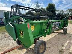 1996 John Deere 920 Bean Head, 20', Dual PTO, Poly Skids and Fingers, 3" Si