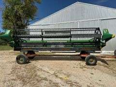 1996 John Deere 920 Bean Head, 20', Dual PTO, Poly Skids and Fingers, 3" Si
