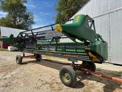 1996 John Deere 920 Bean Head, 20', Dual PTO, Poly Skids and Fingers, 3" Si