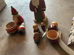 Santa ornaments , Santa and angel nesting doll (lo