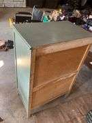 Vintage Wooden Four Drawer Dresser 17" x 28" x 42"