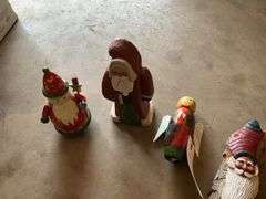Santa ornaments , Santa and angel nesting doll (lo