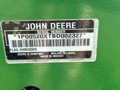 John Deere 520 High Speed Stalk Chopper, 20', 1000PTO, End Transport, 4 Whe