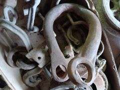 Assorted Vintage Clevises, Pullies